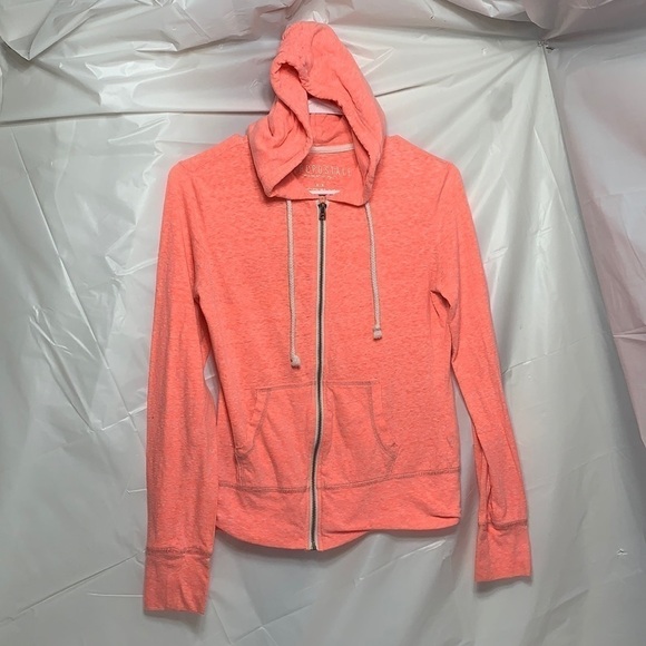 AEROPOSTALE Coral Zip Up Hoodie size Medium - Picture 2 of 4